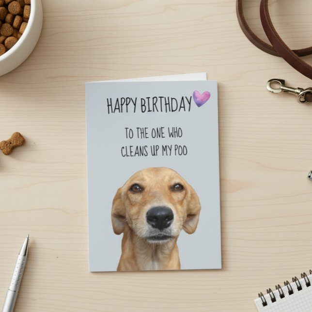 Carte Joyeux Anniversaire De La Part Du Chien Humour Drô (Créateur téléchargé)