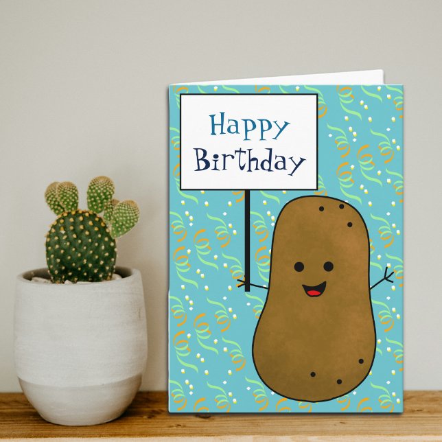 Carte Joyeux Anniversaire de la Pomme de Terre  (Créateur téléchargé)
