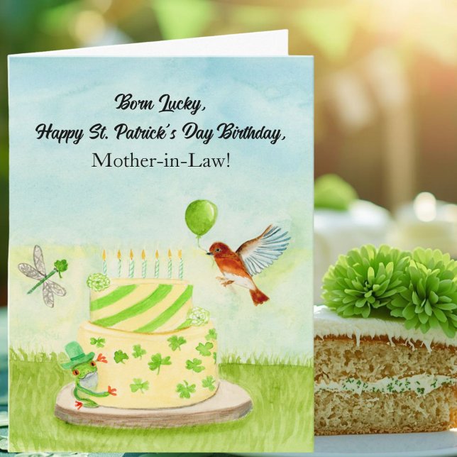 Carte Joyeux anniversaire de la Saint-Patrick à ma belle (Créateur téléchargé)