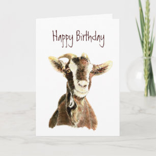 Carte Joyeux Anniversaire, de la Vieille Chèvre qui t'ai