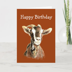 Carte Joyeux Anniversaire, de la Vieille Chèvre qui t'ai