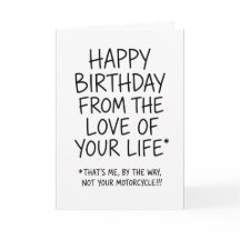 Joyeux Anniversaire de l'Amour de Votre Vie Drôle