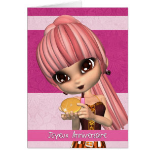Carte Joyeux Anniversaire de langue française