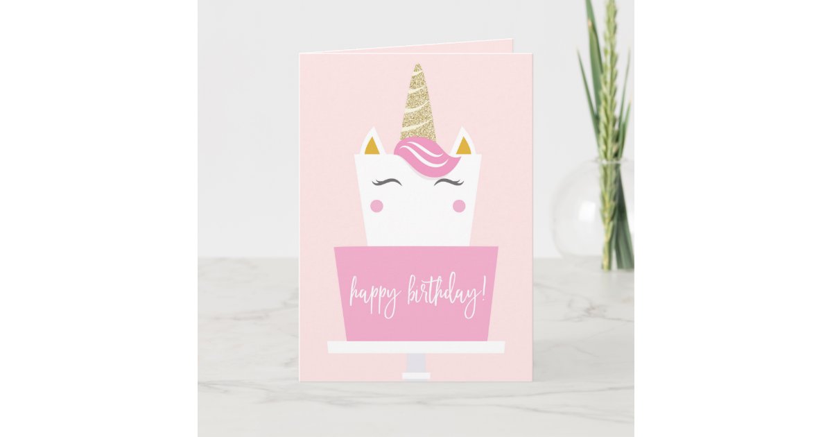 Carte Joyeux Anniversaire De Licorne Zazzle Fr