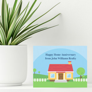 Carte Joyeux Anniversaire de Maison Personnalisé Agent I