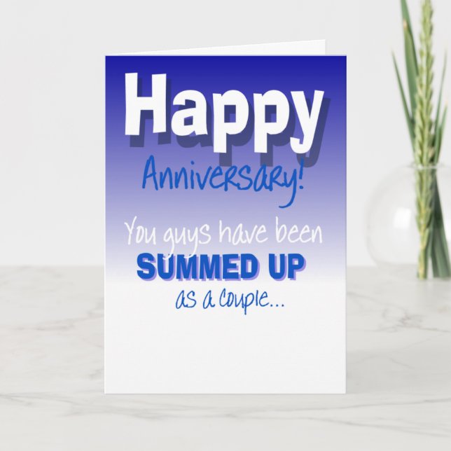 Carte Joyeux anniversaire de mariage (Devant)