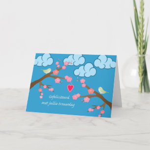 Carte Joyeux Anniversaire de Mariage en Néerlandais, Ois