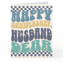 Carte Joyeux Anniversaire de Mariage pour Mari - D