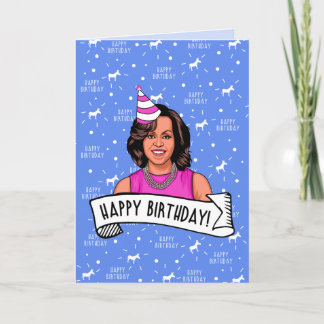 Carte Joyeux Anniversaire de Michelle Obama