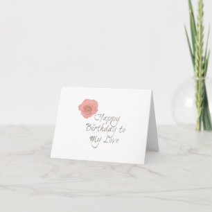 Carte Joyeux Anniversaire De Mon Amour Image Rose