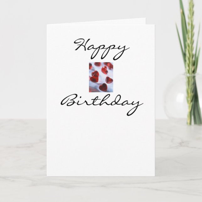 Carte Joyeux anniversaire de mon coeur (Devant)
