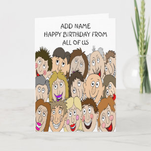 Carte Joyeux Anniversaire De Nous Tous