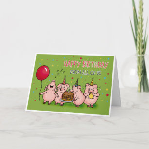 Carte Joyeux anniversaire de nous tous - Funny Birthday