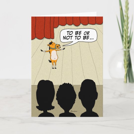 Carte Joyeux Anniversaire De Petit Jeu Drole De Cheval Zazzle Fr