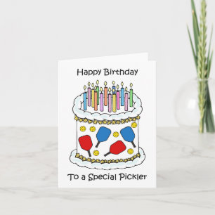 Carte Joyeux anniversaire de Pickleball