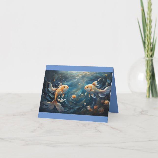 Carte Joyeux anniversaire de Pisces (Devant)