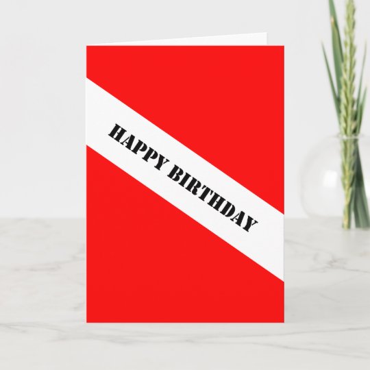 Carte Joyeux Anniversaire De Plongee A L Air Zazzle Fr