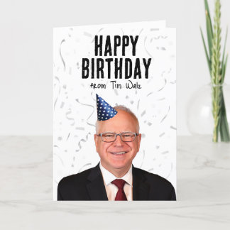 Carte Joyeux anniversaire de Tim Walz