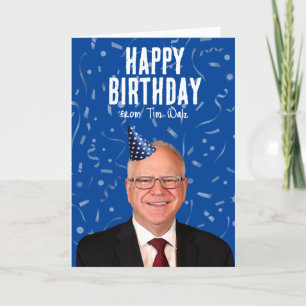 Carte Joyeux anniversaire de Tim Walz