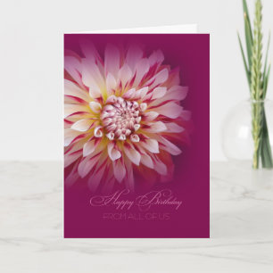 Carte Joyeux anniversaire de tous les nous carte/dahlia