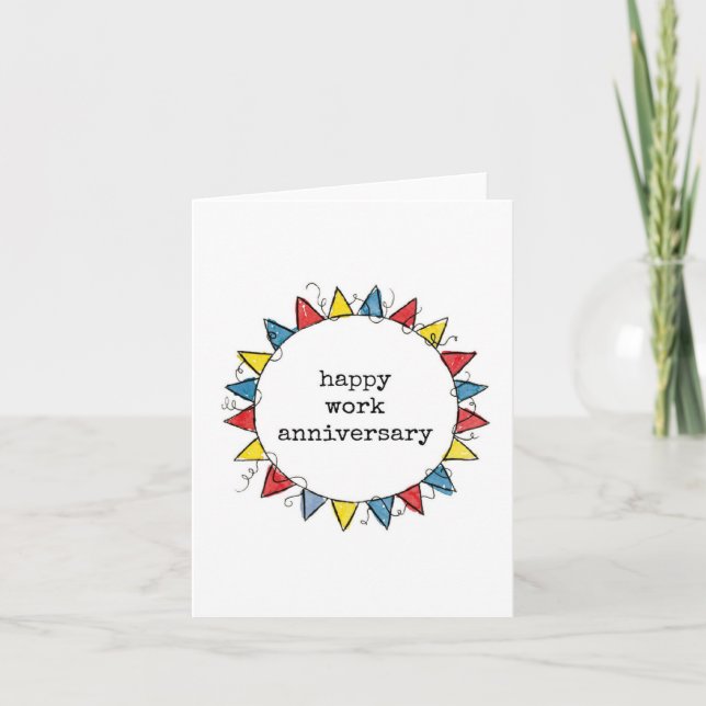 Carte Joyeux Anniversaire de Travail (Devant)