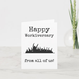 Carte Joyeux Anniversaire de Travail de la part de