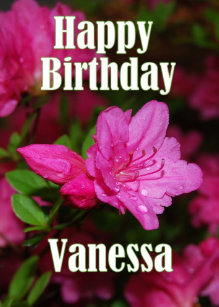 Cartes Vanessa D Anniversaire Zazzle Fr