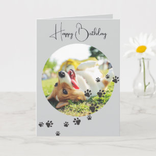 Carte Joyeux Anniversaire de Votre Ami à Fourrure 2 Phot