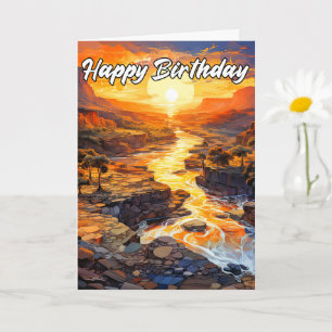 Carte Joyeux Anniversaire Début Automne À L'Extérieur
