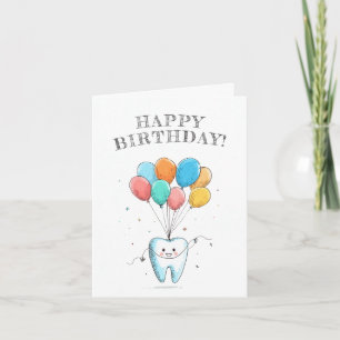 Carte Joyeux Anniversaire Dentiste Mignon