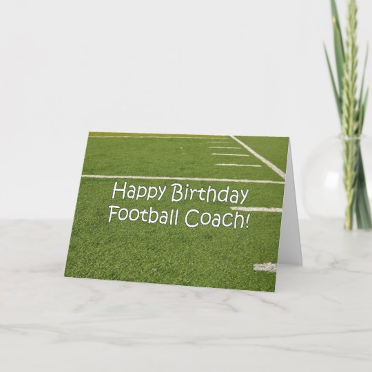 Carte Joyeux Anniversaire D Entraineur De Football Zazzle Fr