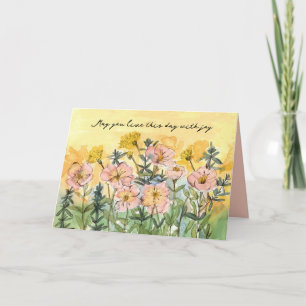 Carte Joyeux anniversaire des bénédictions religieuses J