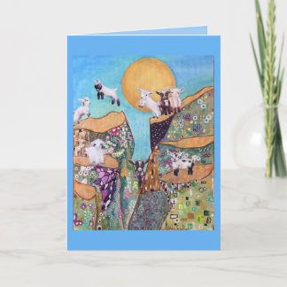 Carte Joyeux Anniversaire des chèvres