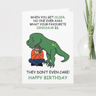 Carte Joyeux Anniversaire Dinosaur Mème de plaisanterie