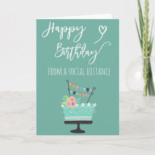 Carte Joyeux Anniversaire Distance Sociale Covid-19