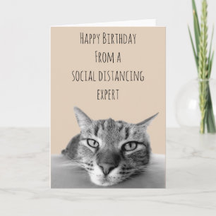 Carte Joyeux anniversaire Distancing Social