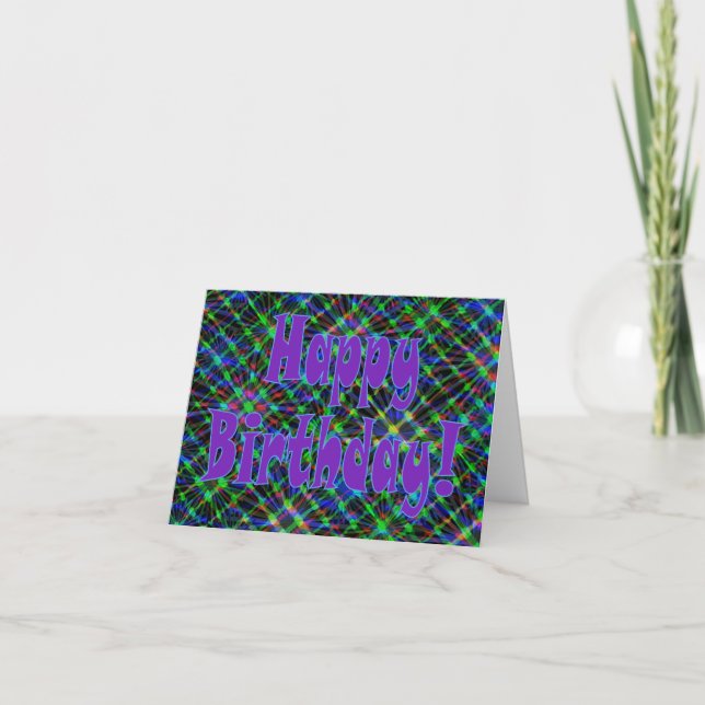 Carte Joyeux anniversaire ! Dites-le avec le talent ! (Devant)