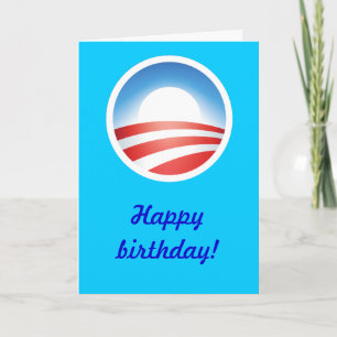 Carte Joyeux anniversaire d'Obama !