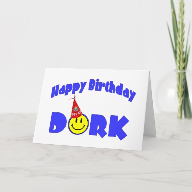 Carte Joyeux Anniversaire Dork (Devant)