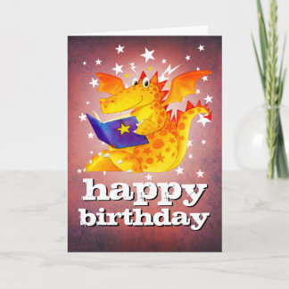 Carte Joyeux anniversaire ! Dragon de l'enfant magique s