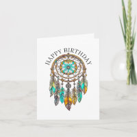 Joyeux anniversaire Dreamcatchers Turquoises Mysti