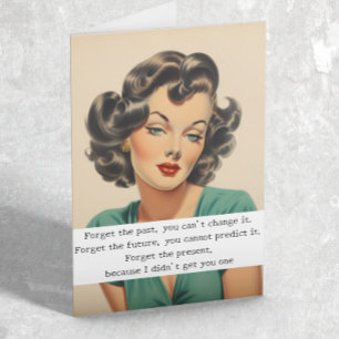 Carte Joyeux Anniversaire Drôle Dire Retro Femme