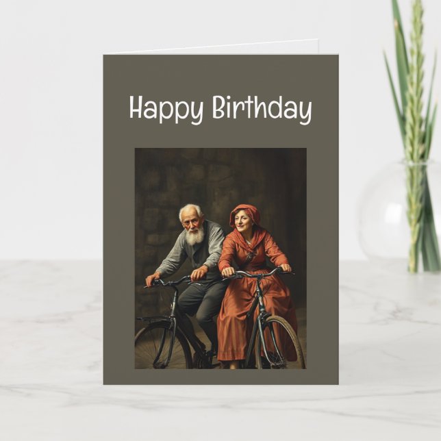 Carte Joyeux Anniversaire Drôle Ne pense pas Vieux (Devant)