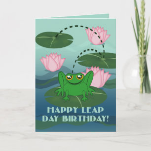 Carte Joyeux anniversaire du bonjour ! La Grenouille bon