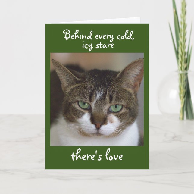 Carte Joyeux anniversaire du chat (Devant)