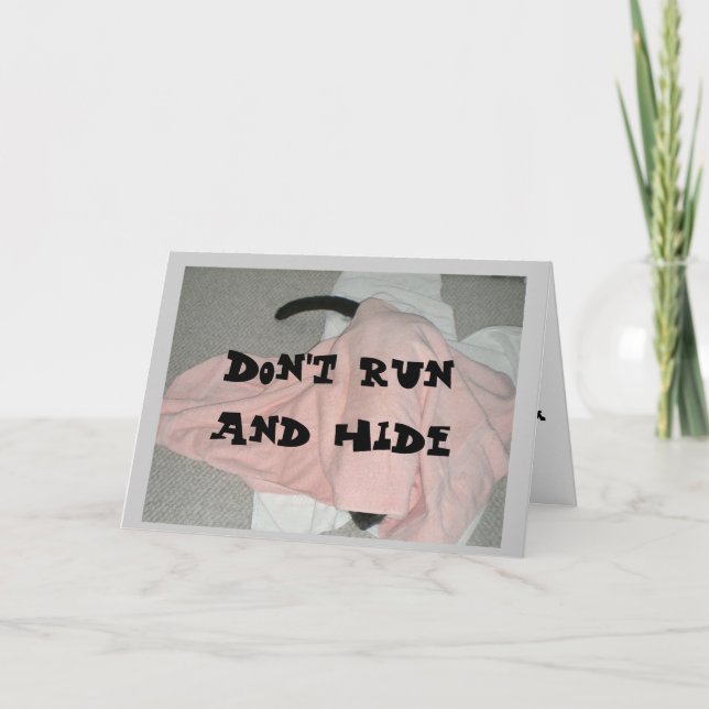 Carte Joyeux anniversaire du chat (Devant)