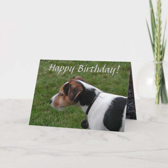 Carte Joyeux anniversaire du chien (Devant)