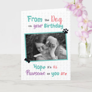 Carte Joyeux anniversaire du chien