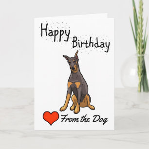 Carte Joyeux anniversaire du chien