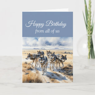 Carte Joyeux Anniversaire du Groupe Wolf Pack